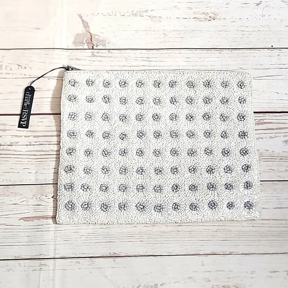 Charming Charlie RSVP Boho Beaded Clutch - NWT - Picture 1 of 10